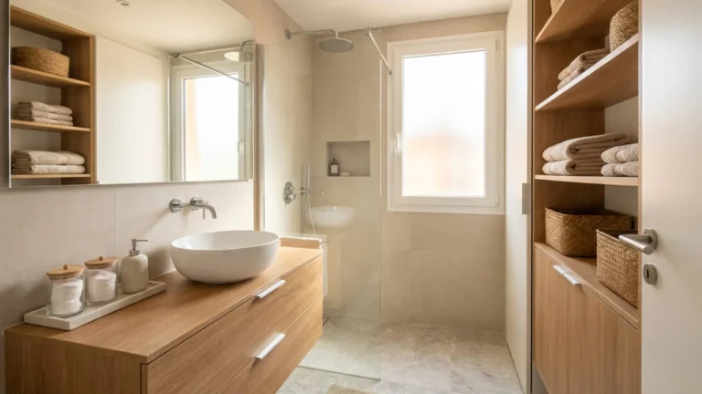 Qué no guardar en un baño pequeño para ganar espacio