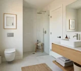 Errores al decorar un baño pequeño que lo hacen ver más lleno